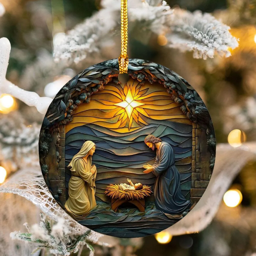 Baby Jesus Christmas Ornament