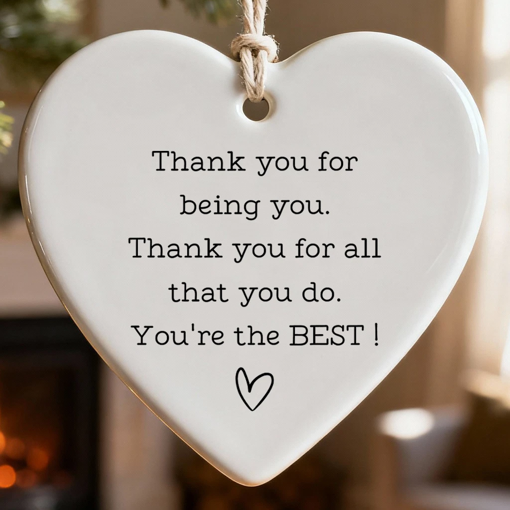 Beyond Grateful Ornament, Personalized Thank You Gift for a Special Friend, Thinking of You Keepsake