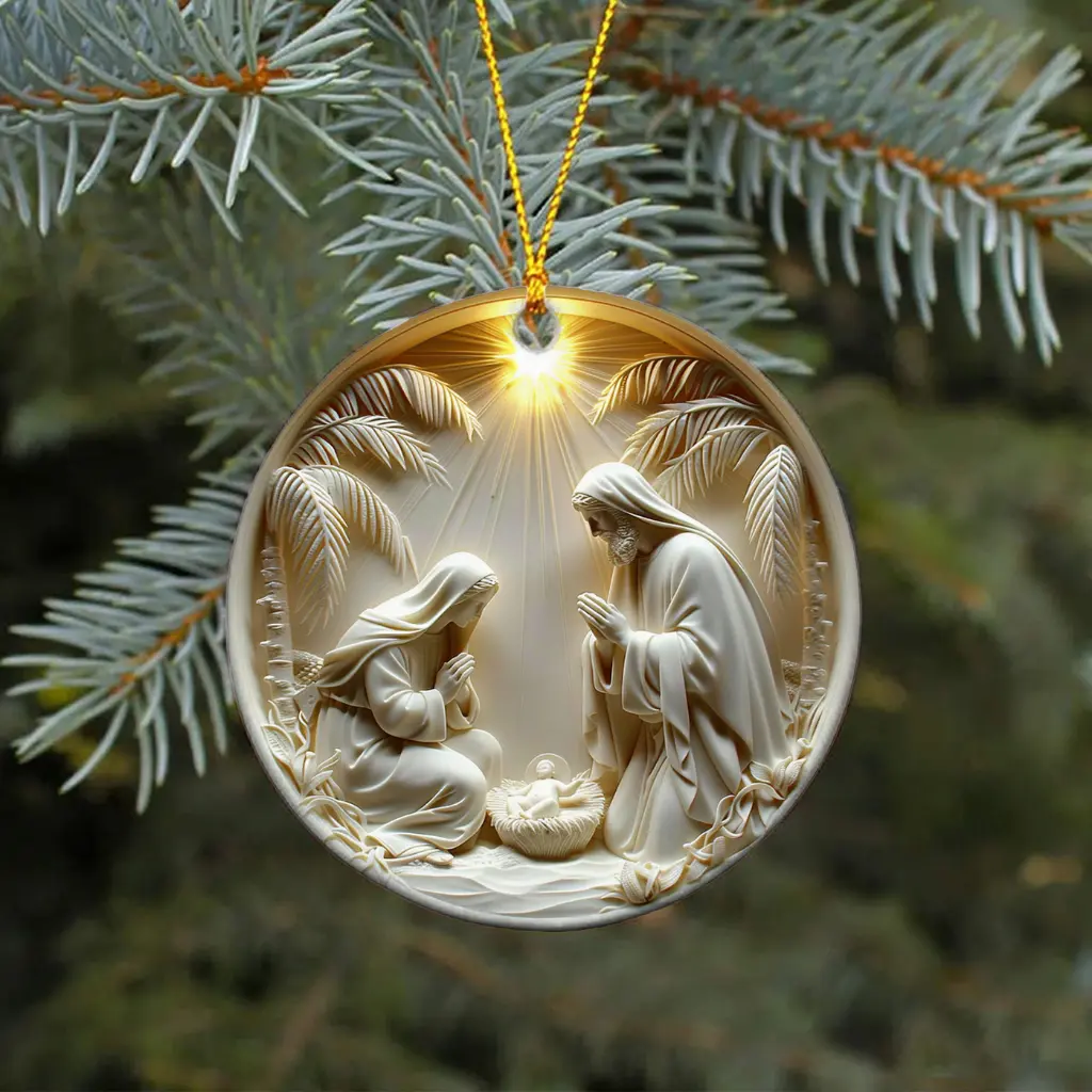 christian faith ornament
