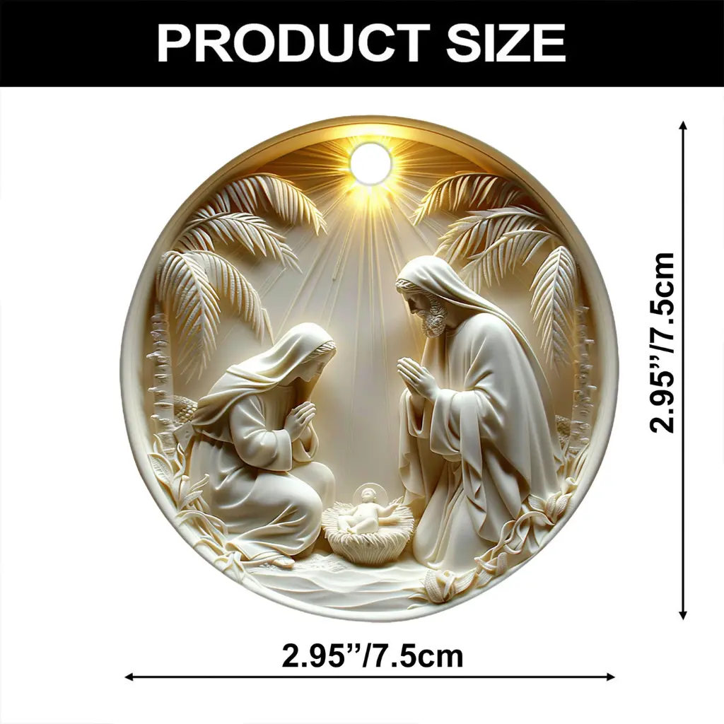 christian faith ornament