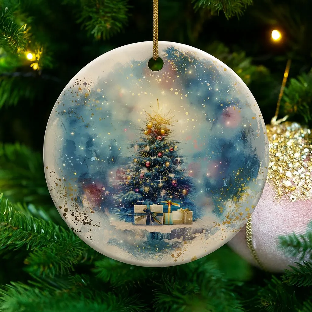 Christmas 2025 Ornament | Holiday Ceramic Keepsake | Classic Tree Decoration