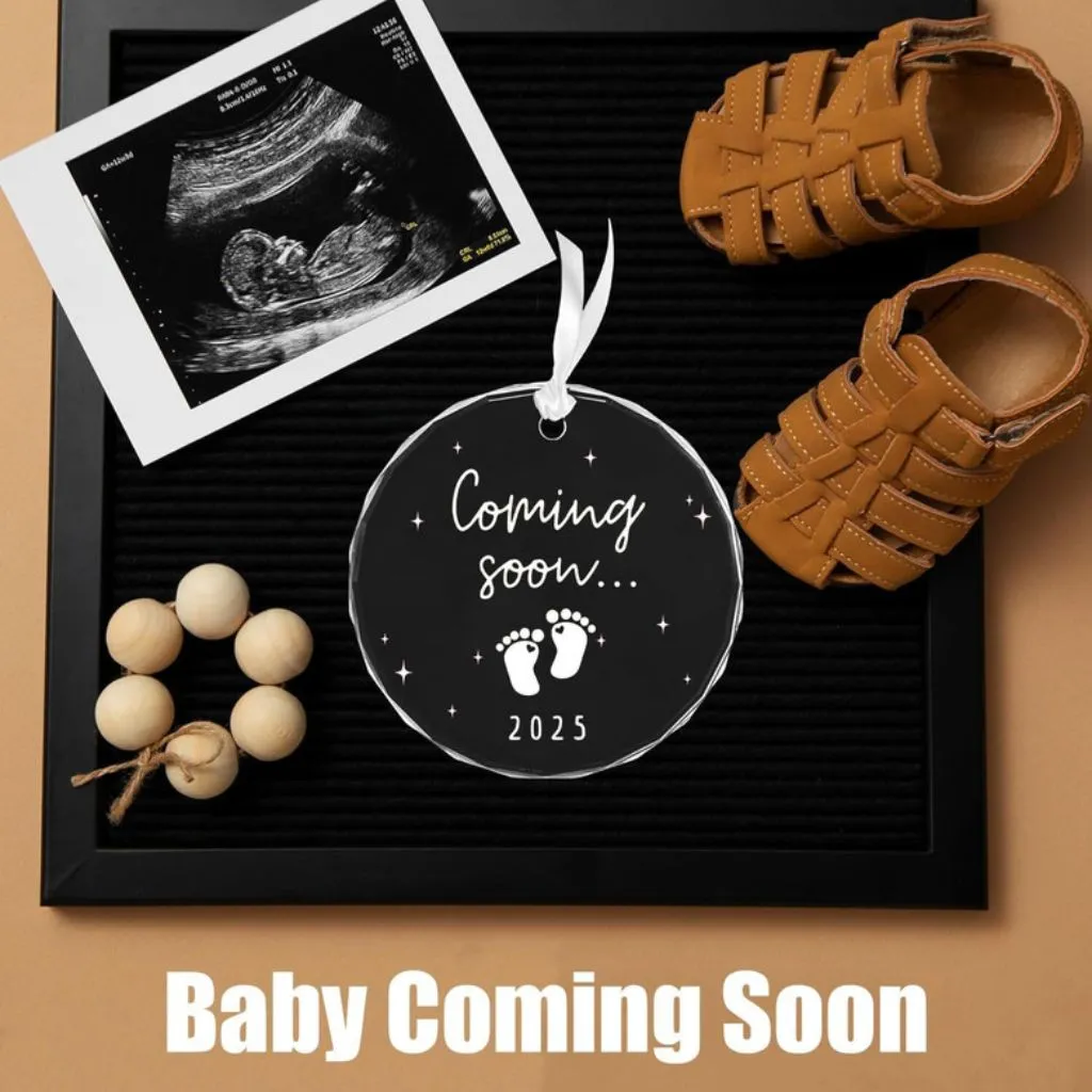 Christmas Ornament 2025 Baby Coming Soon