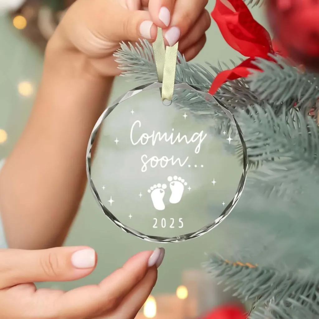 Christmas Ornament 2025 Baby Coming Soon