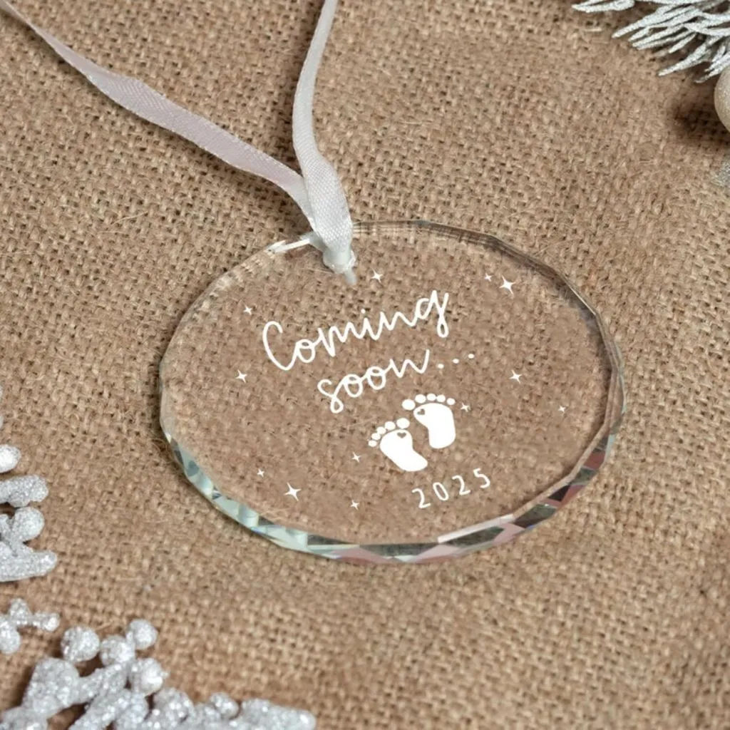 Christmas Ornament 2025 Baby Coming Soon