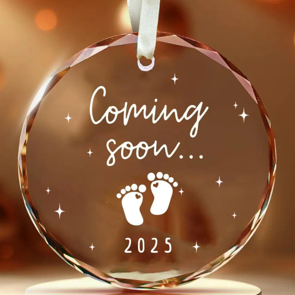 Christmas Ornament 2025 Baby Coming Soon