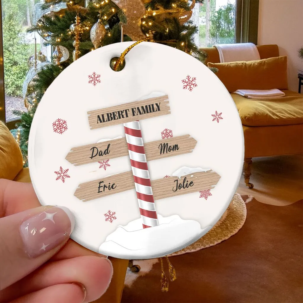 Custom Family Christmas Ornament