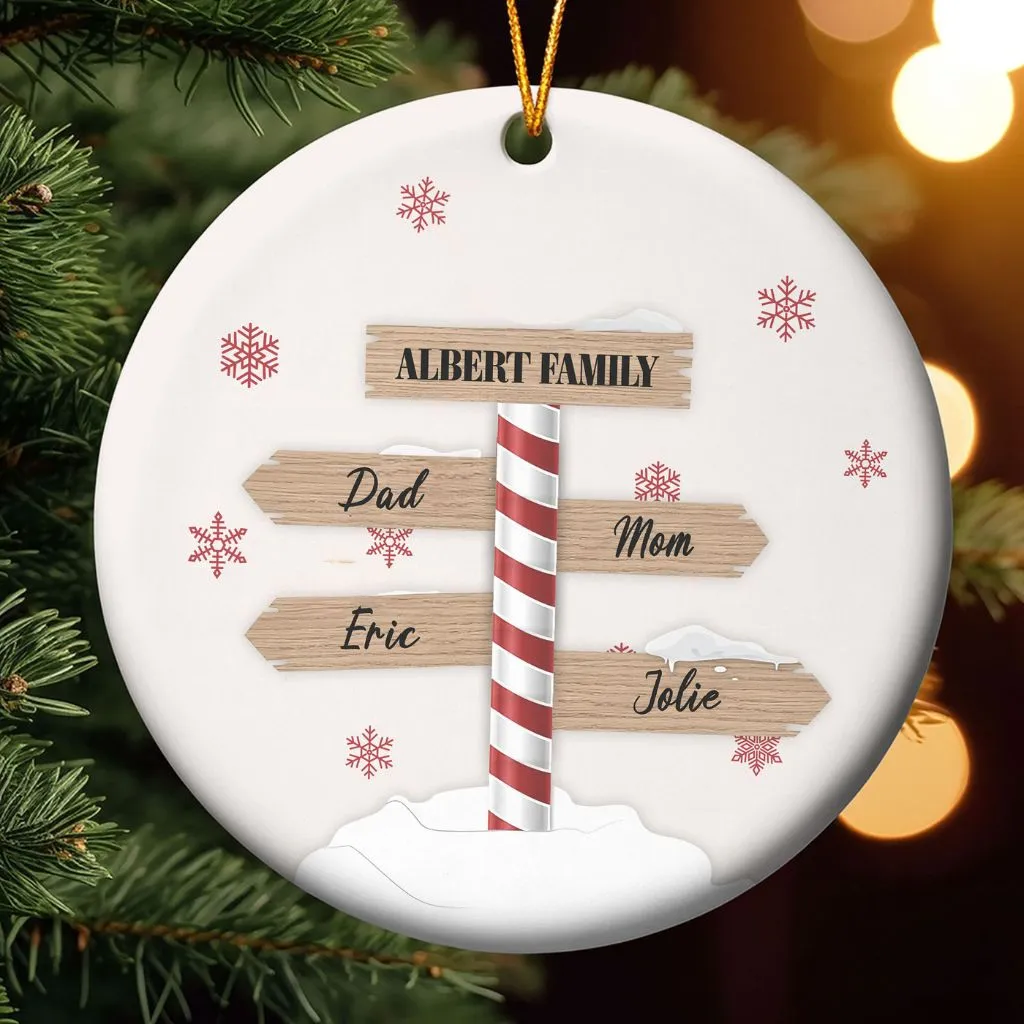 Custom Family Christmas Ornament
