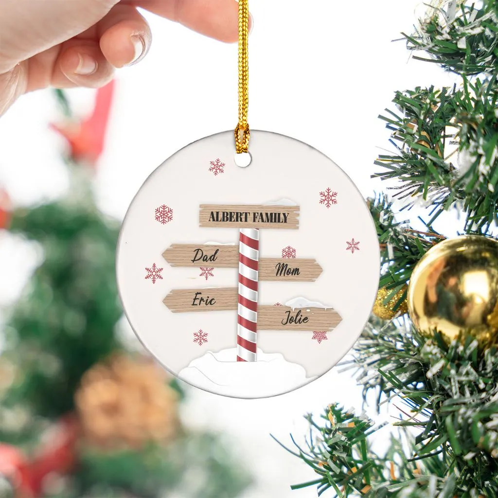 Custom Family Christmas Ornament