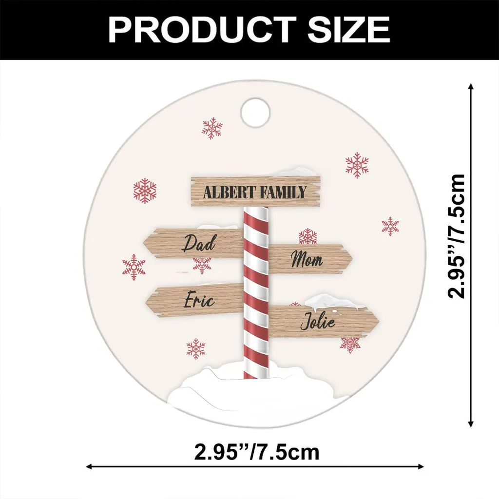 Custom Family Christmas Ornament