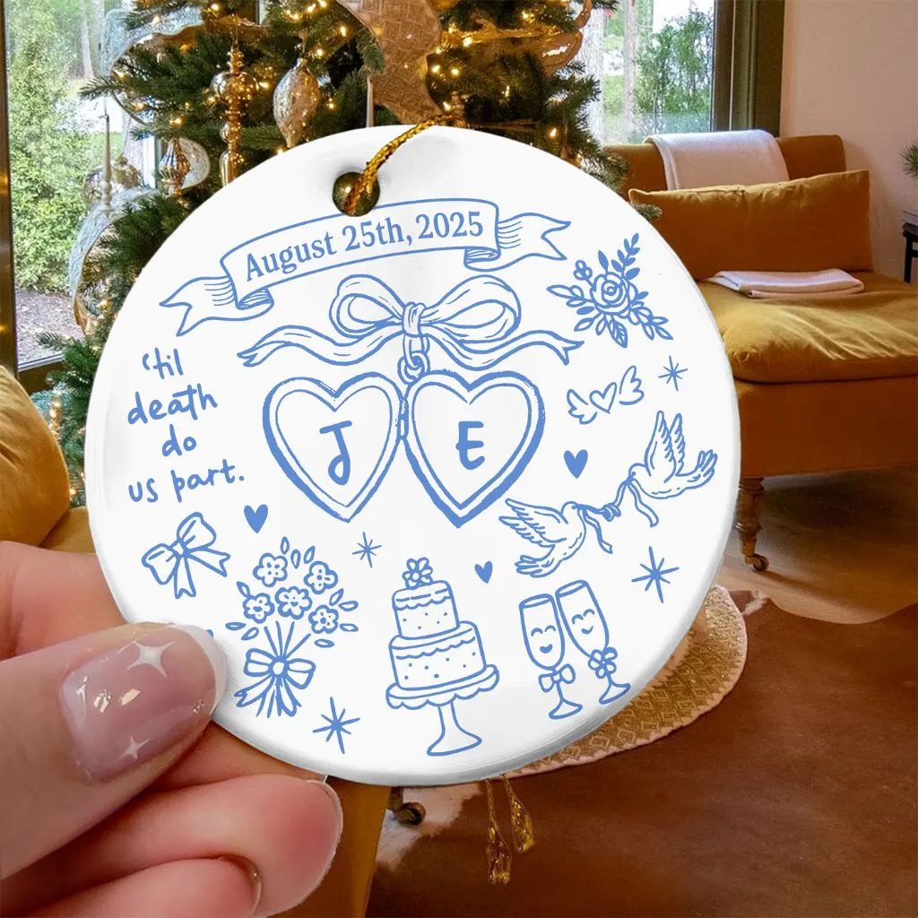 Custom First Christmas Married Ornament
