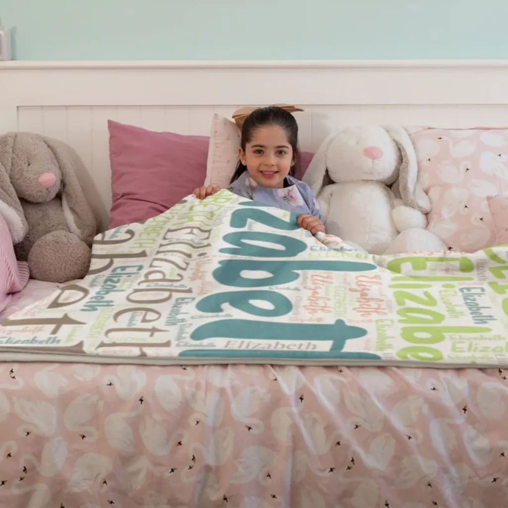 Custom Fleece Nursery Blanket | Soft Personalized Baby Gift | Embroidered Keepsake