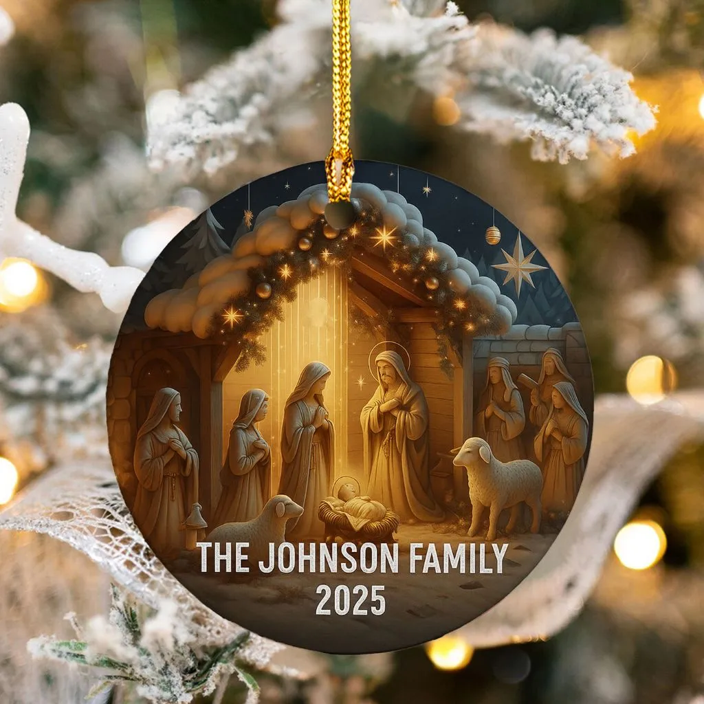 Custom Jesus Religious Christian Ornament