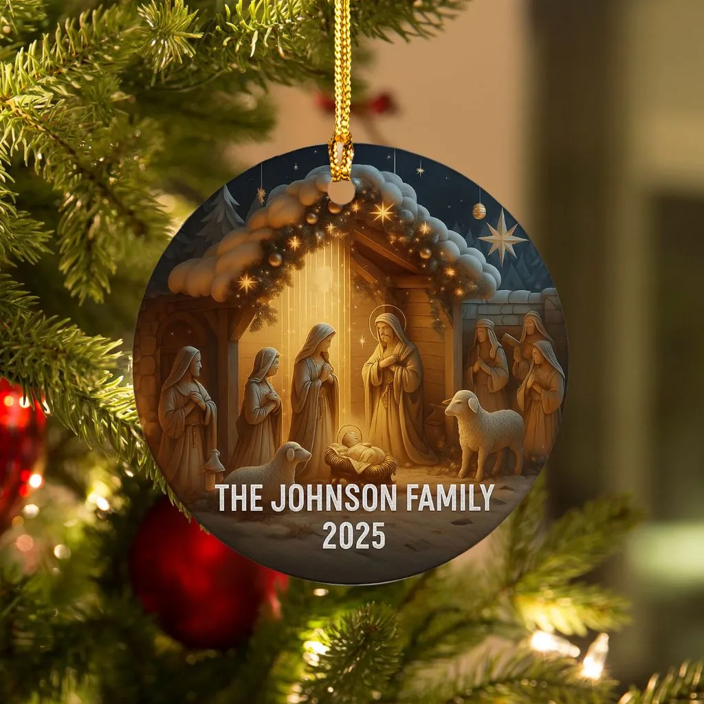 Custom Jesus Religious Christian Ornament