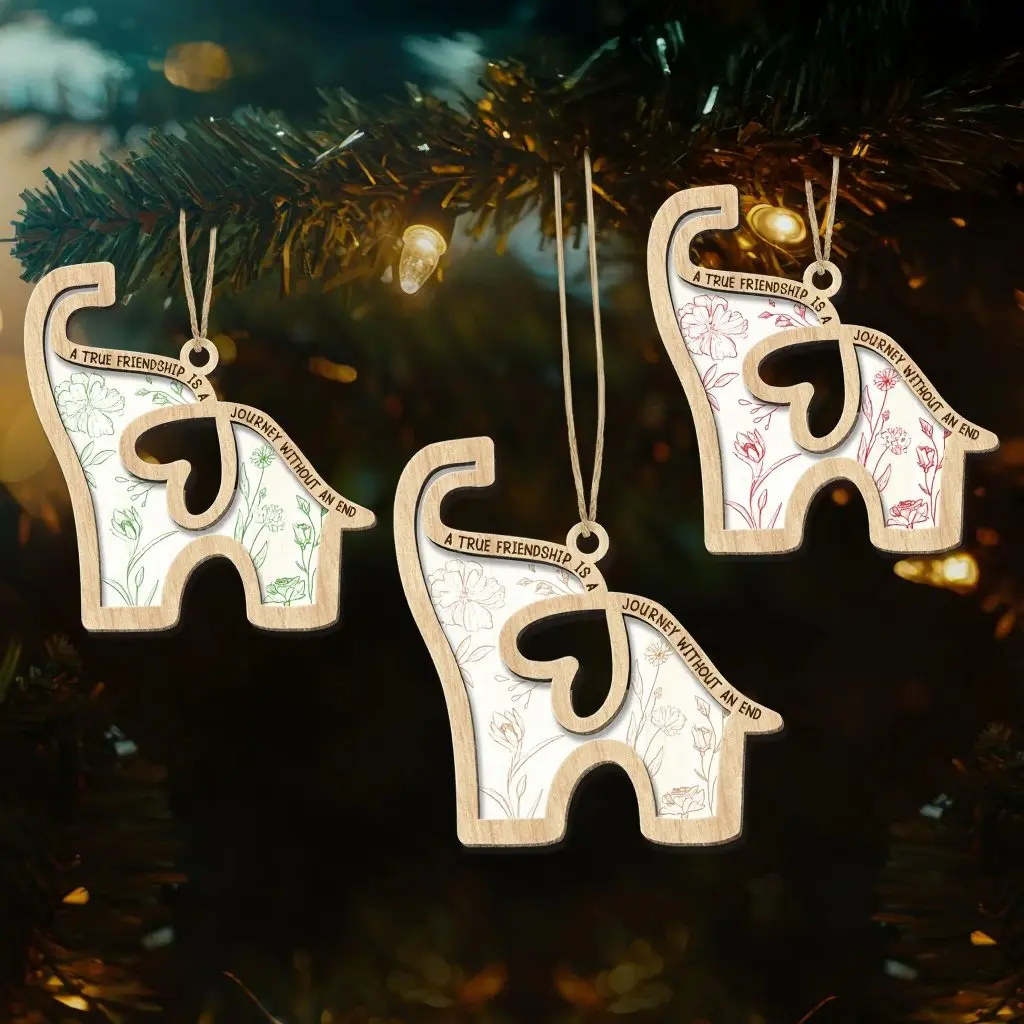 elephant sisterhood ornament