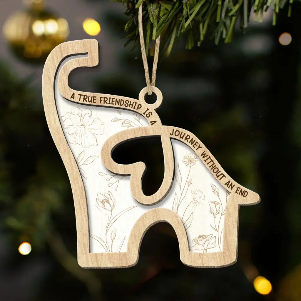 elephant sisterhood ornament