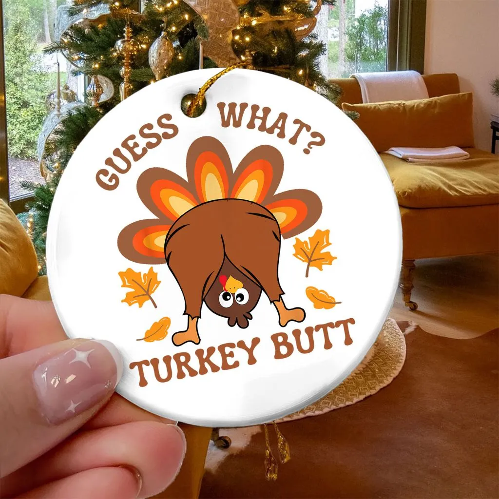 Funny Thanksgiving Turkey Ornament