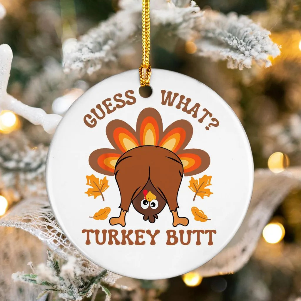 Funny Thanksgiving Turkey Ornament