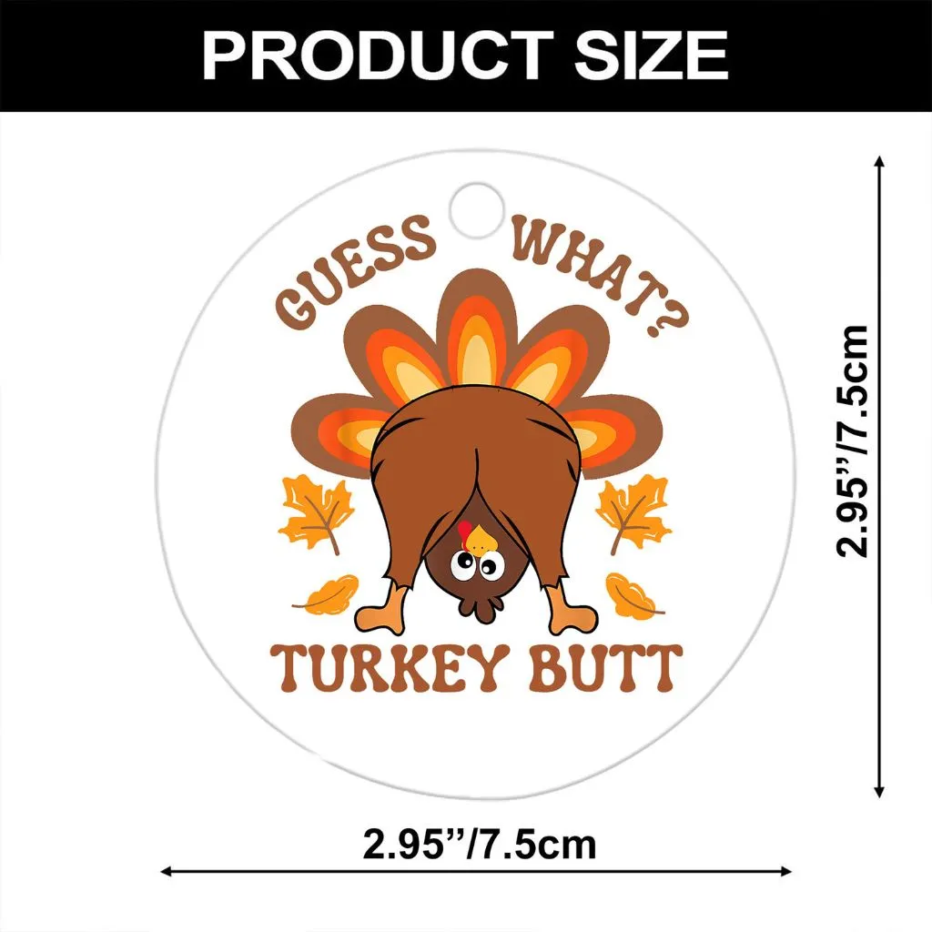 Funny Thanksgiving Turkey Ornament