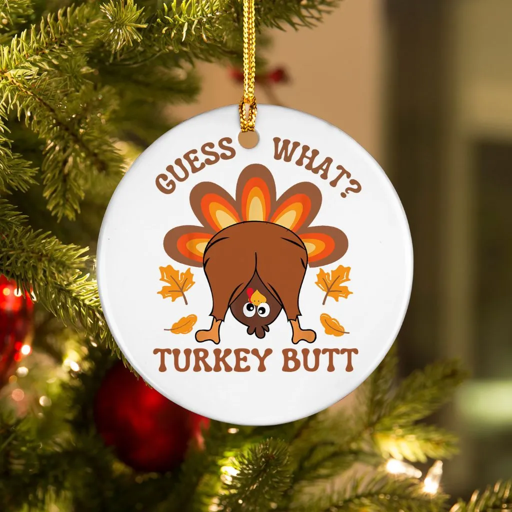 Funny Thanksgiving Turkey Ornament