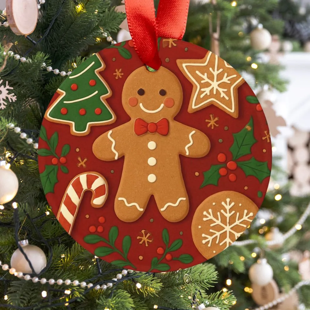 Gingerbread Man Christmas Ornament