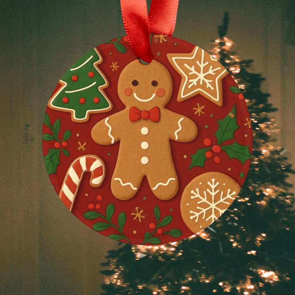 Gingerbread Man Christmas Ornament
