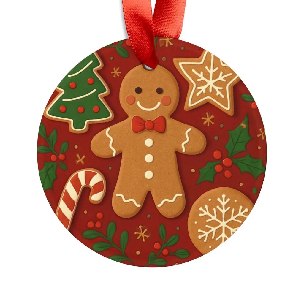 Gingerbread Man Christmas Ornament