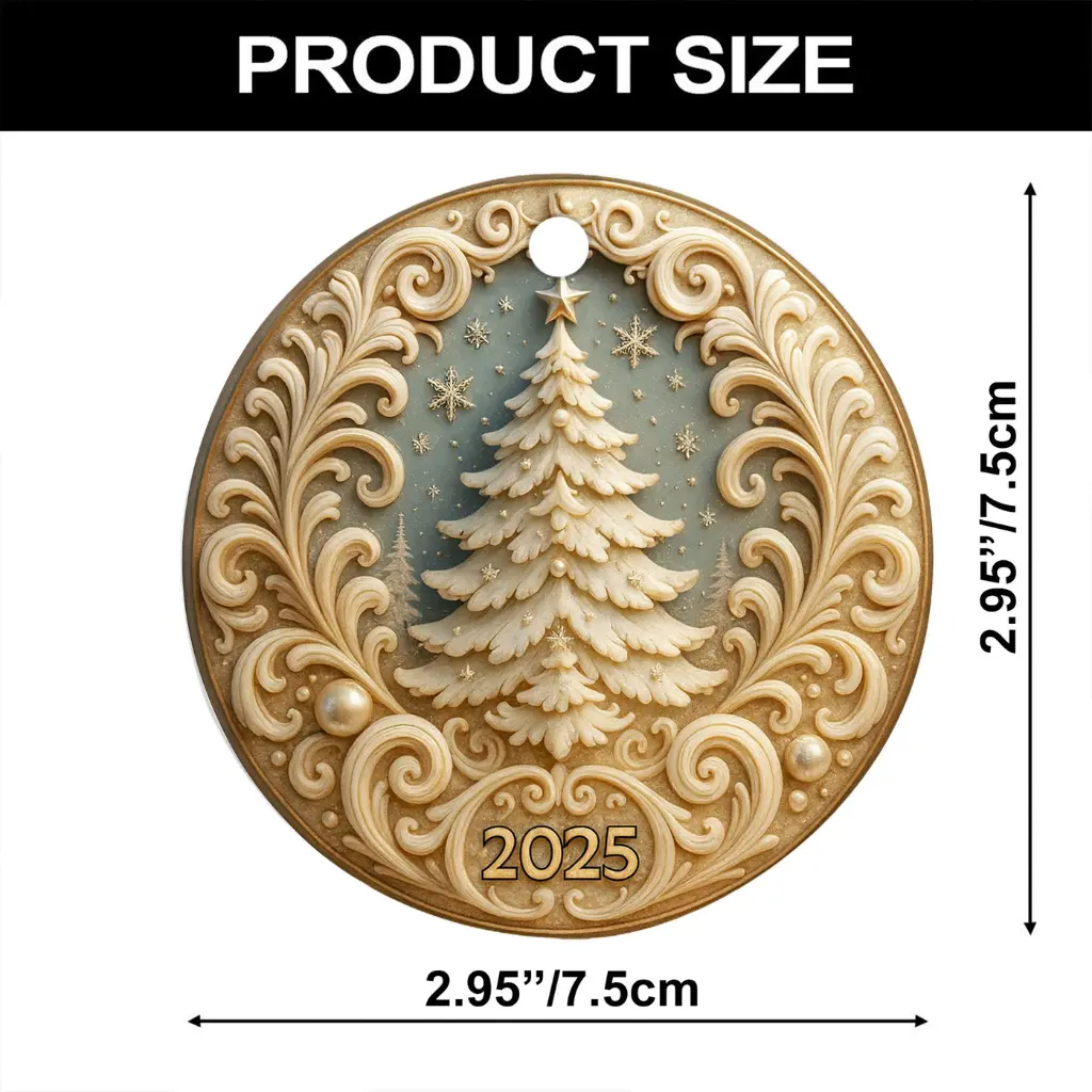 gold christmas ornament