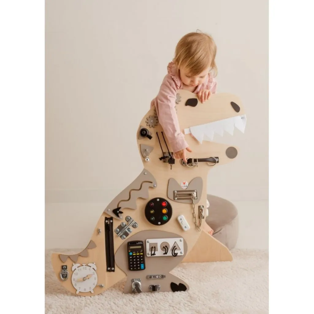 Montessori T-Rex Busy Board