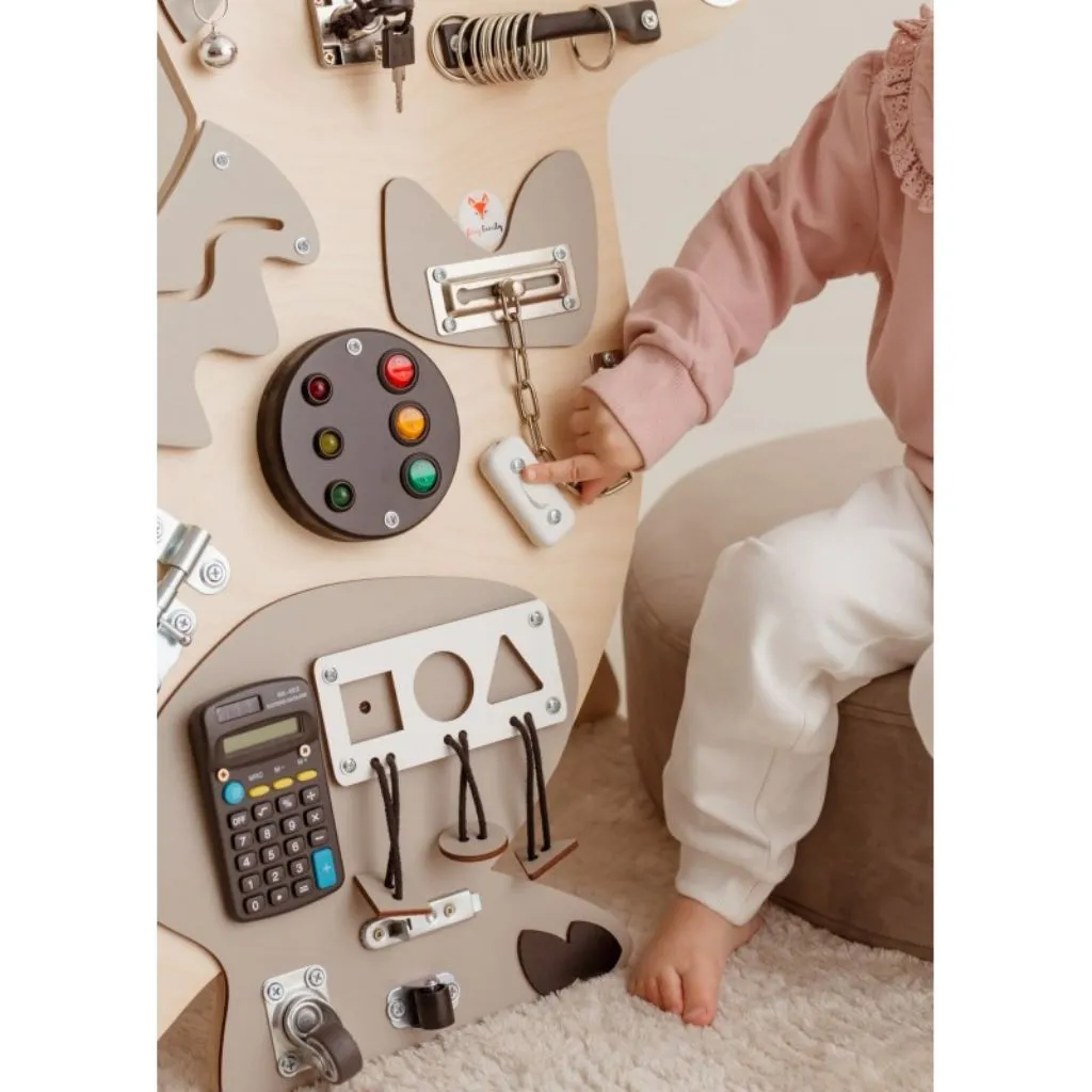 Montessori T-Rex Busy Board