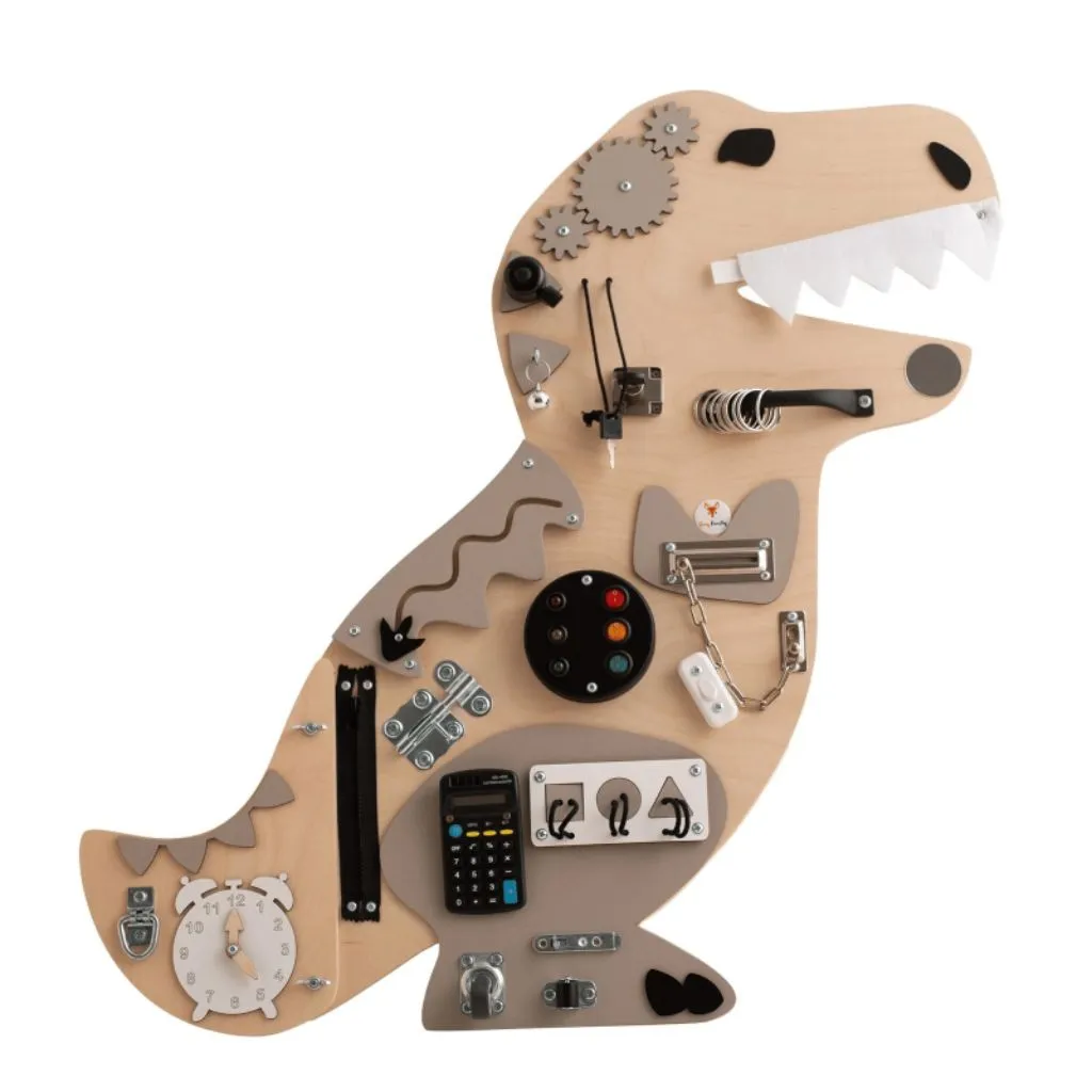 Montessori T-Rex Busy Board