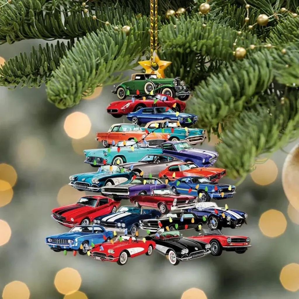Muscle Car Collection Christmas Ornament
