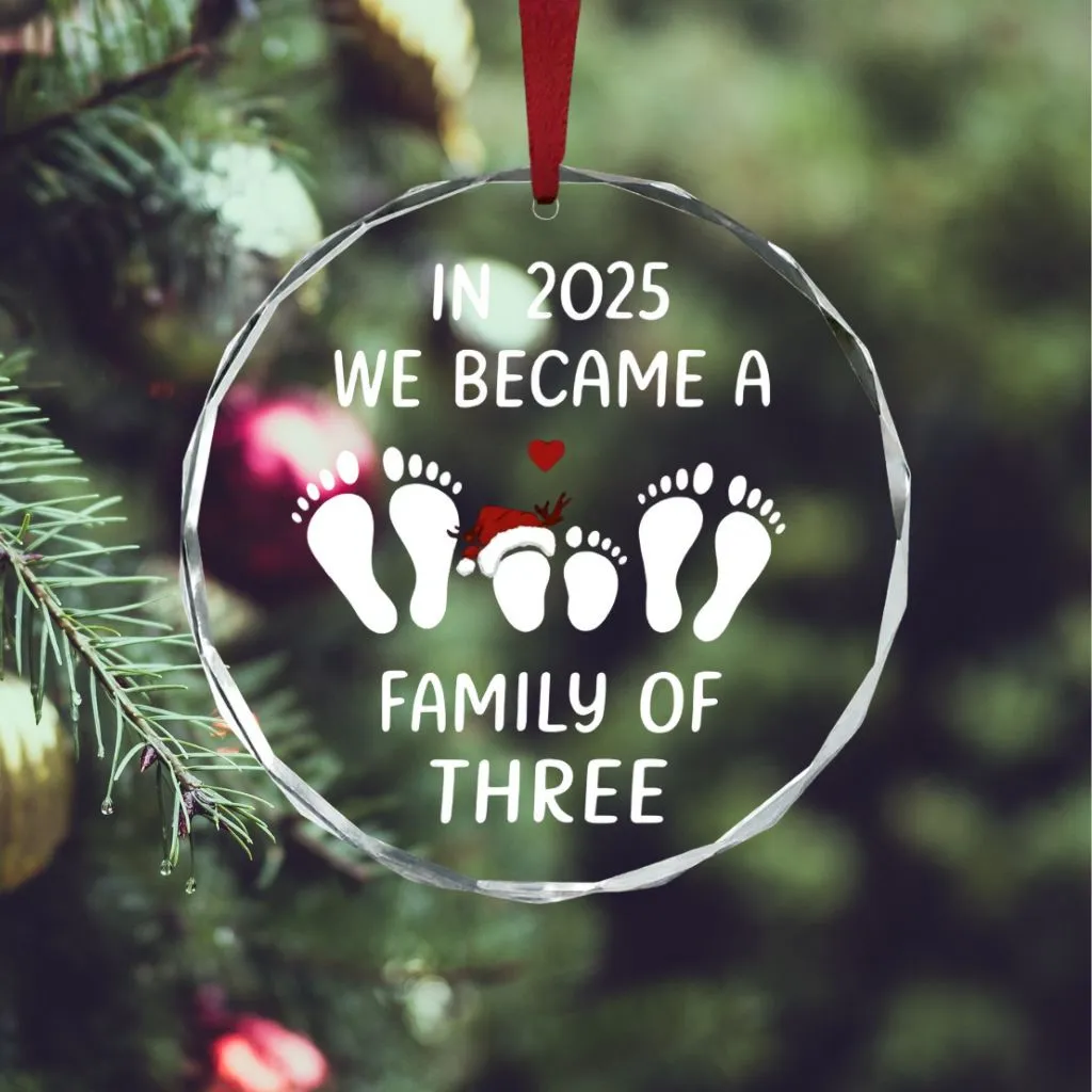 New Family of Three Ornament 2025