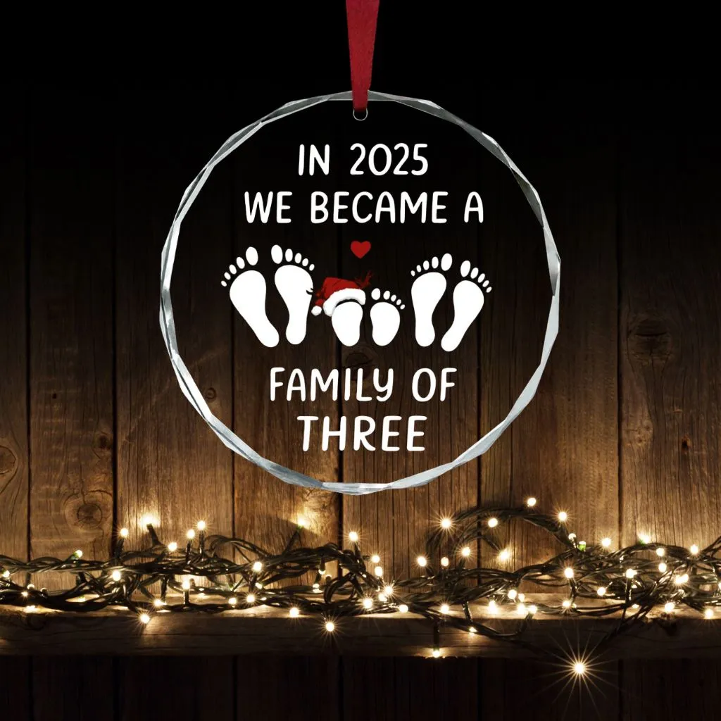 New Family of Three Ornament 2025