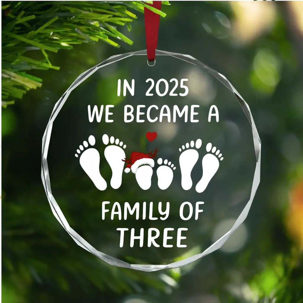 New Family of Three Ornament 2025