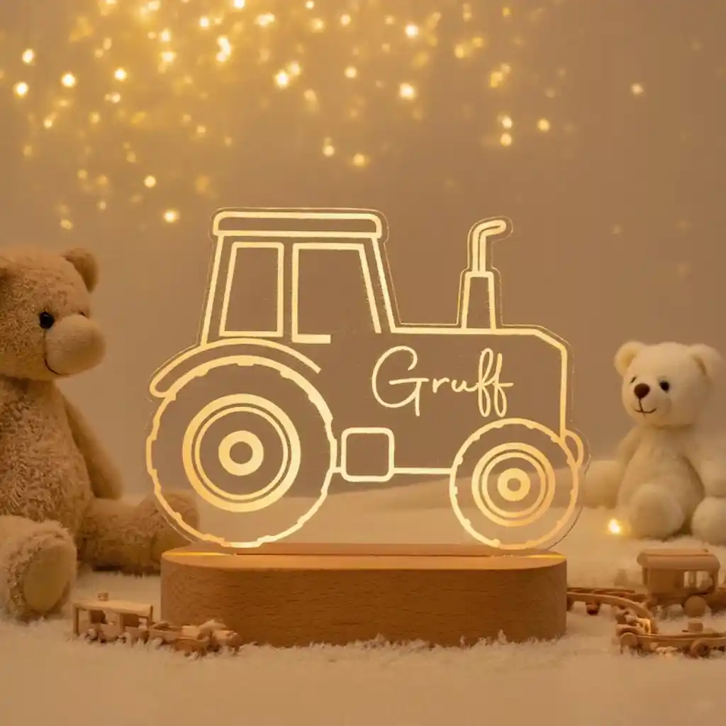 Personalized Tractor Night Light