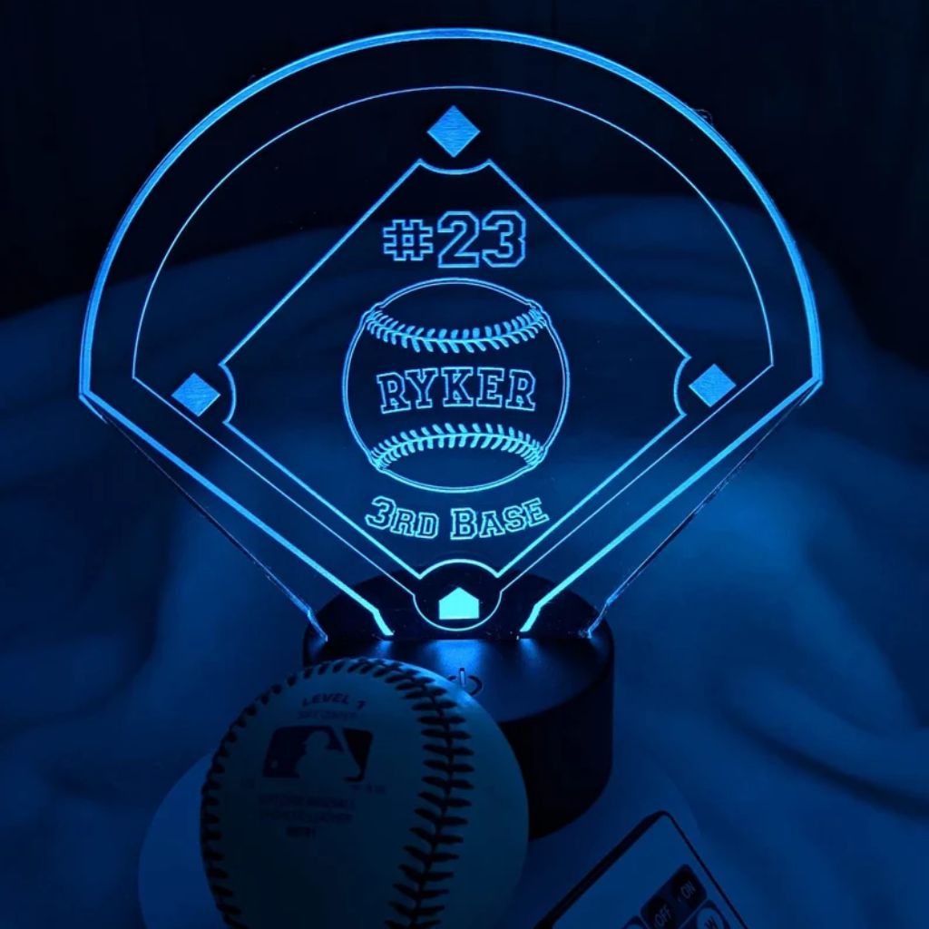 Personalized Baseball LED Night Light