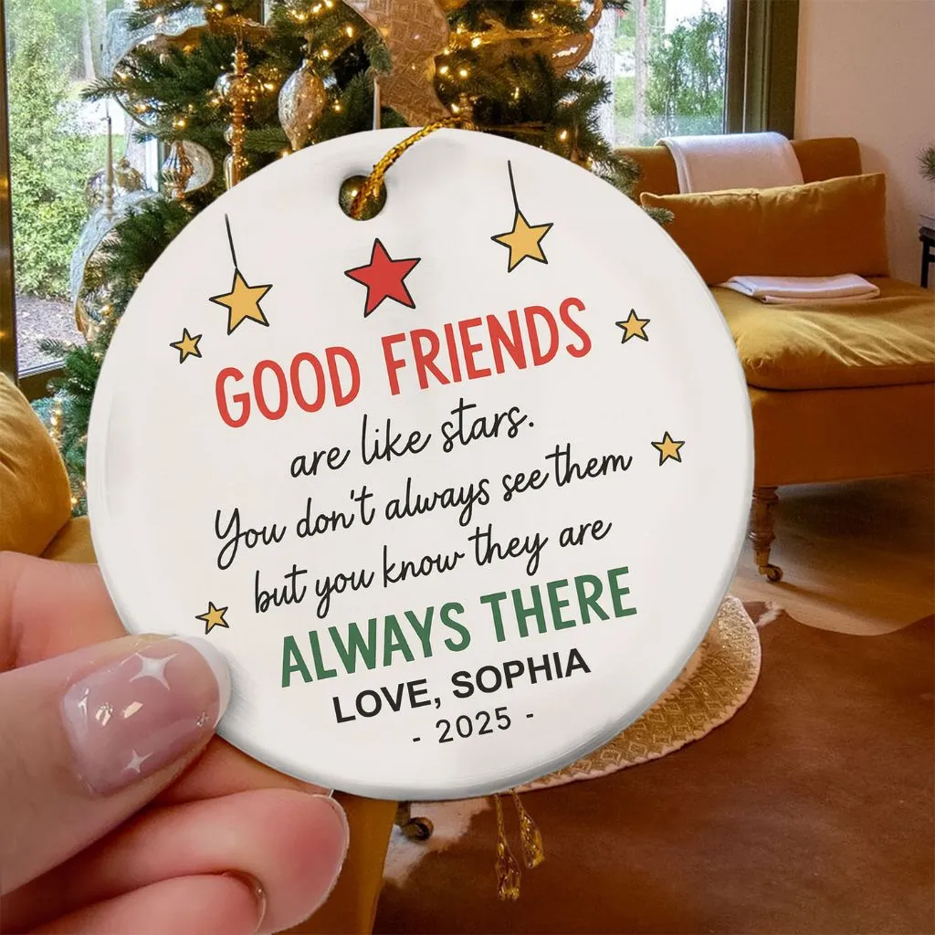 Personalized Best Friends Christmas Ornament