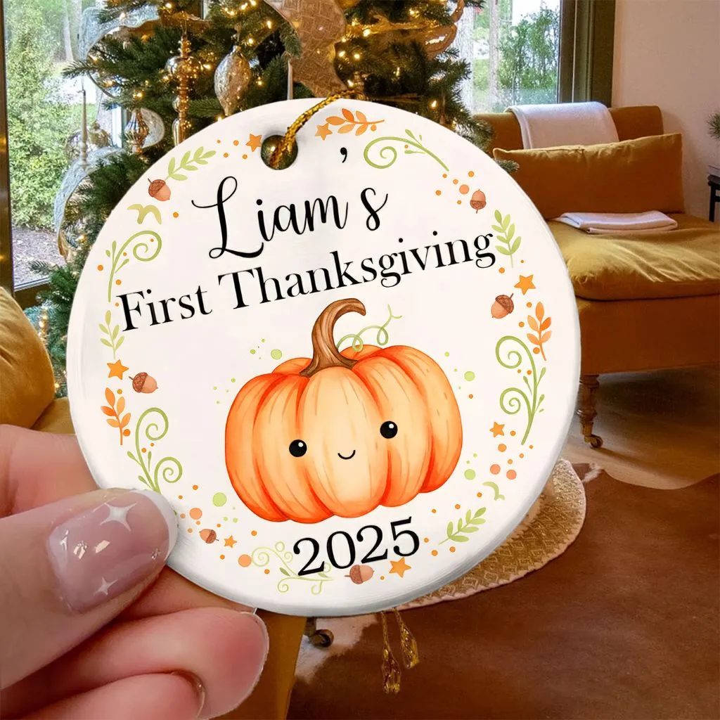 Personalized First Thanksgiving Ornament