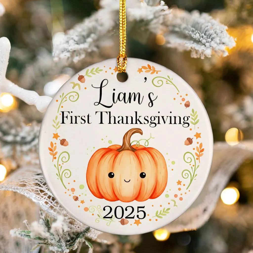 Personalized First Thanksgiving Ornament