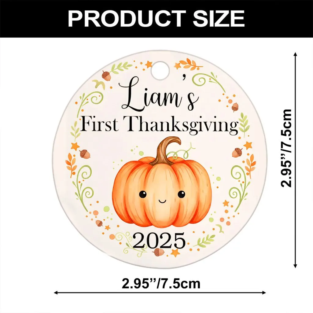 Personalized First Thanksgiving Ornament