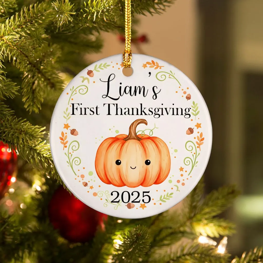 Personalized First Thanksgiving Ornament