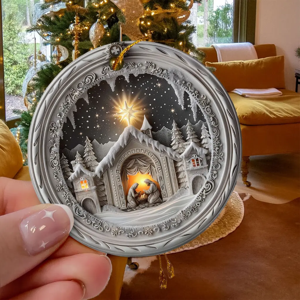 religious nativity ornament