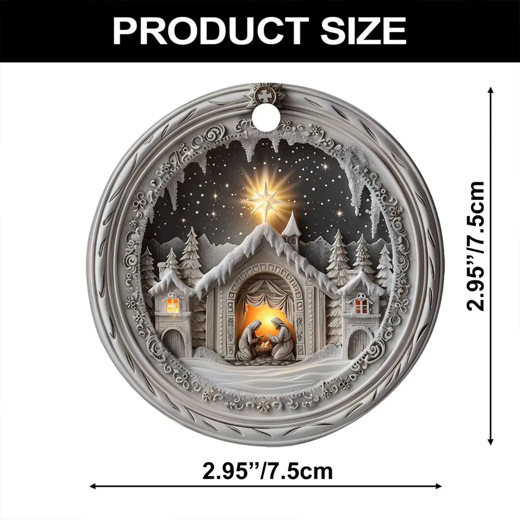 religious nativity ornament