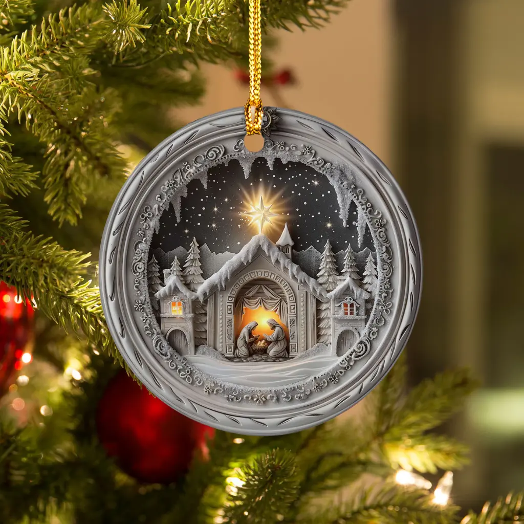 religious nativity ornament