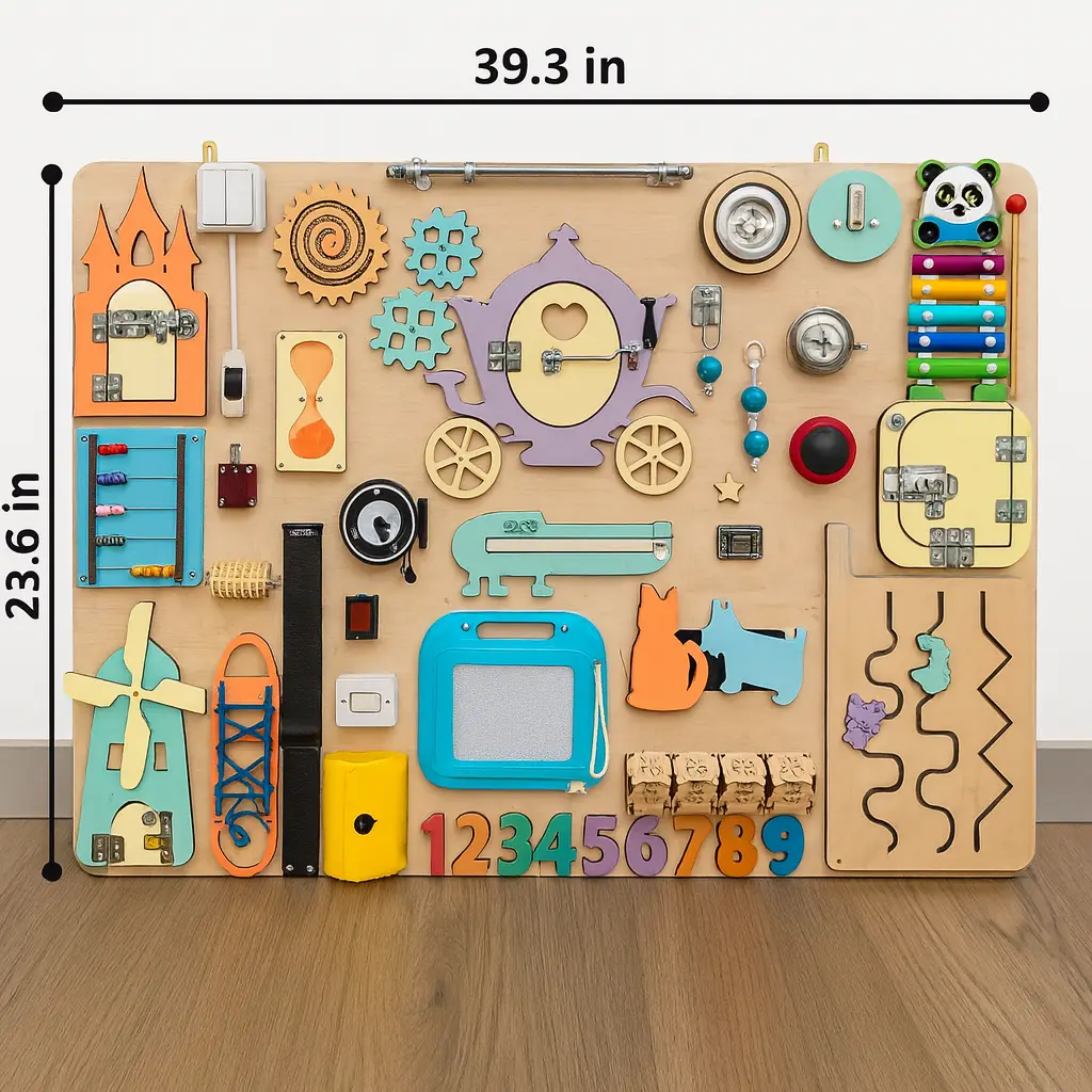 the curiosity busy board for kids