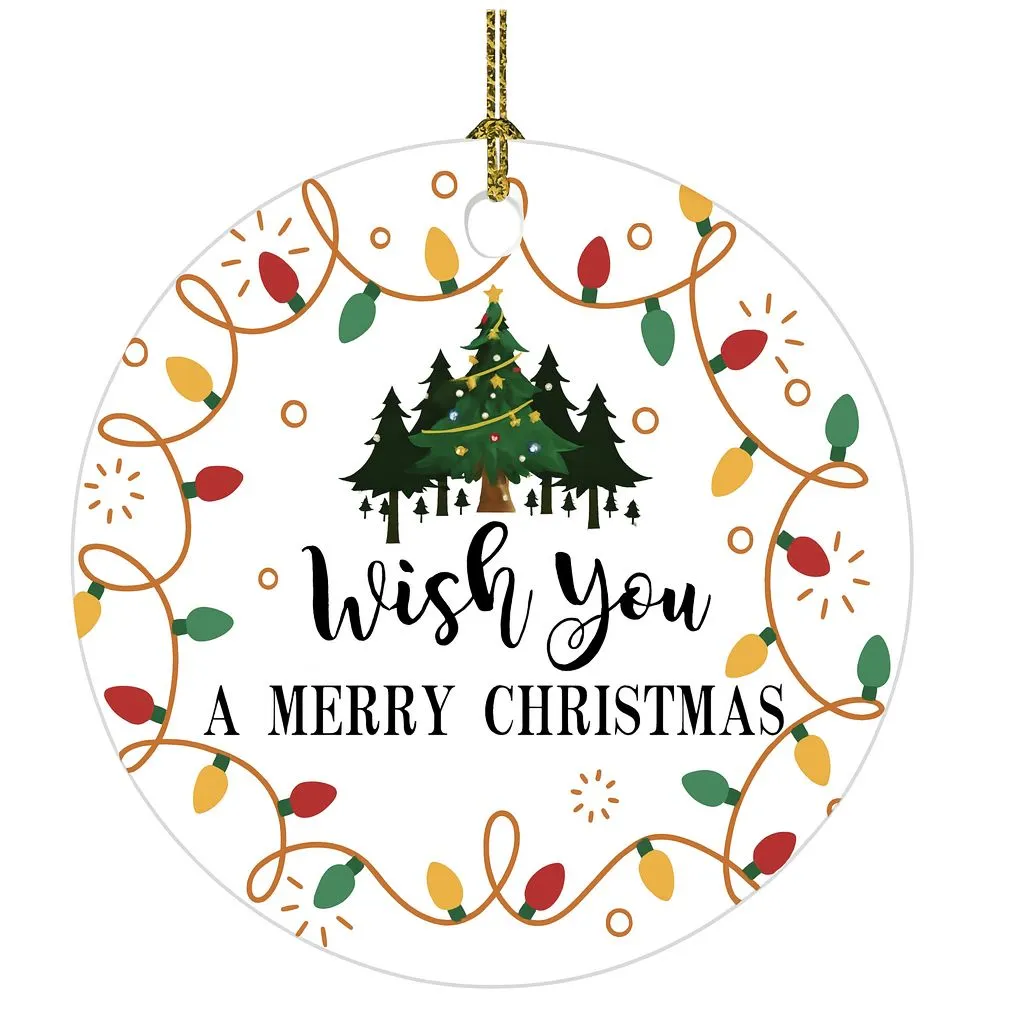Wish You a Merry Christmas Ornamen