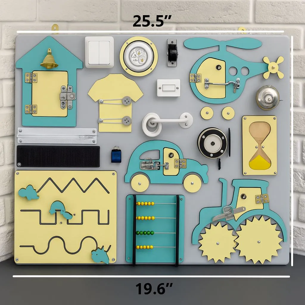 Yellow-Green Busy Board