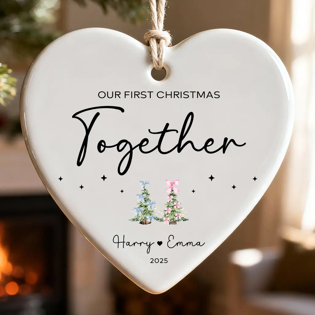 artisan round ceramic ornament