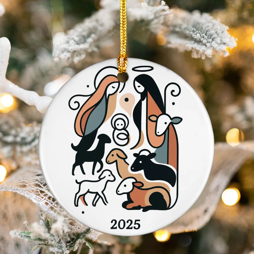 christmas decor holy family ornament