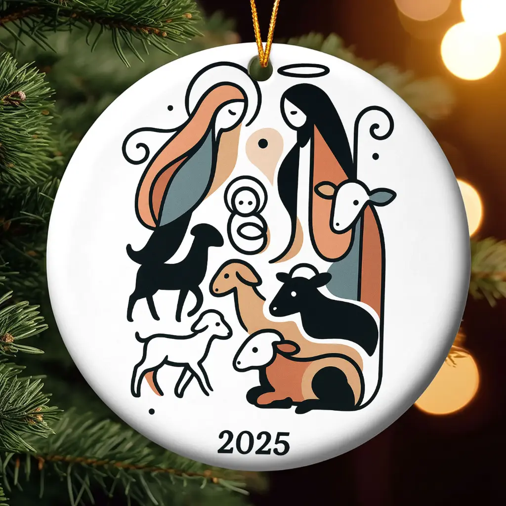 christmas decor holy family ornament